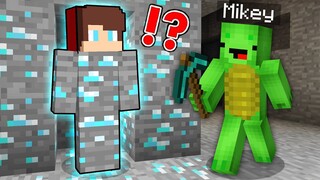 JJ Pranked Mikey as Diamond in Minecraft Challenge (Maizen Mazien Mizen)