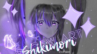 speedpaint. glow Art shikimori