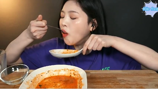 Gà rán không xương, mì gà cay vị Carbo phần cuối #anngonmoingay