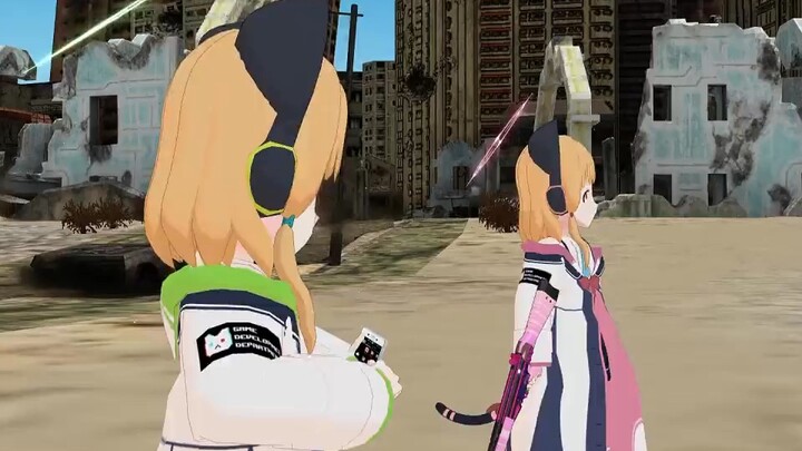 [Transportasi] [Blue File MMD] Latihan menembak Xiaotao [Penulis asli: がんくり (gukuri)]