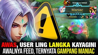 AWAS, POLA PERMAINAN LING SEMACAM INI GAMPANG BANGET MANIAC - Mobile Legends