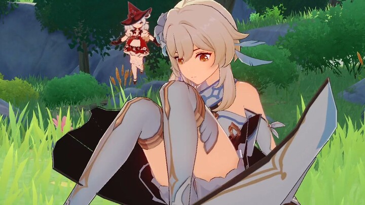 可莉：旅行者姐姐在干啥呢？