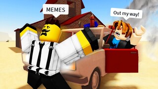 ROBLOX A Dusty Trip Funny Moments (MEMES) 🚗