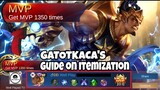 Gatotkaca's Guide on Itemization | Gatotkaca Best Build 2021 | MLBB