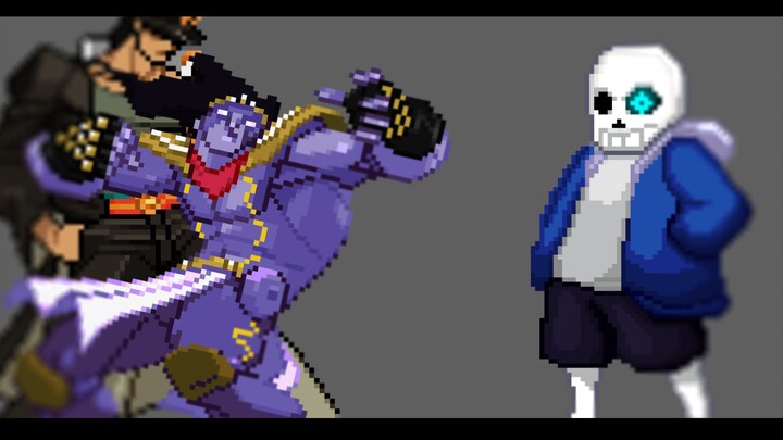 【Animation】 sans vs jotaro