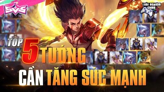 5 Tướng Tăng Sức Mạnh Để Bá Đạo như Bản Gốc Liên Quân | HOK và AOV TNG