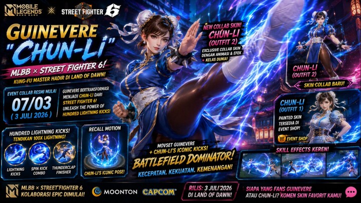 GUINEVERE "CHUN-LI" – MLBB × STREET FINGER 6!