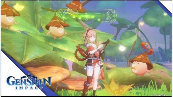 Mainkan musik disamping panggung aranara - Gameplay Genshin Impact