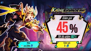 flex nhân phẩm giảm giá kaine chiến binh kim quang của các bạn đi :))