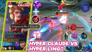 HYPER CLAUDE VS HYPER LING! TUTORIAL CLAUDE HYPER DI PATCH SEKARANG | SUPER AGRESIF GAMEPLAY CLAUDE