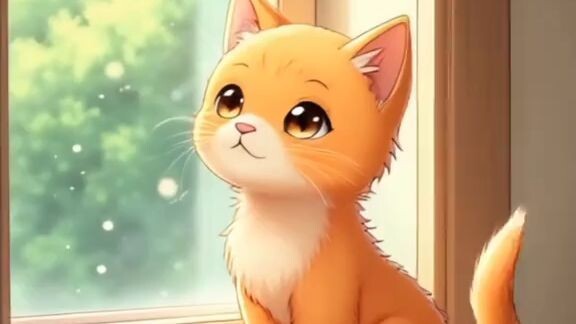 Kucing kecil lucu, cerita pendek