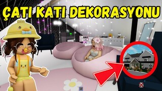 BROOKHAVEN'DA ÇATI KATI DEKORASYONU😊AYŞEM ECE ARI💥ARIGİLLER🐝ROBLOX BROOKHAVEN🏡RP