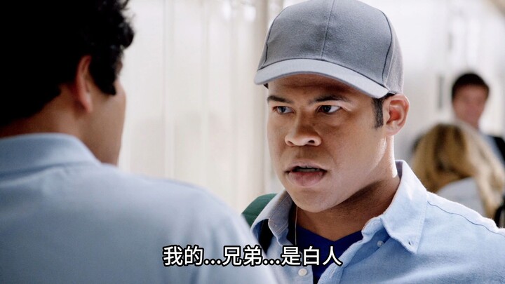 The black-and-white mixed-breed Migen’s black fur is striking, but the white isn’t very noticeable.