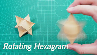 Heksagram 3D yang Dapat Berputar Dengan Ditiup