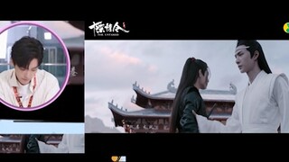 [The Untamed] Xiao Zhan revisits Wei Wuxian's character song - his reaction when the song ends. I th