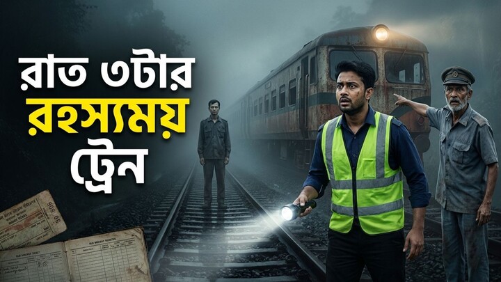 রাত ৩টার রহস্যময় ট্রেন# realistic AI story# Bangla cinematic story# mystery adv