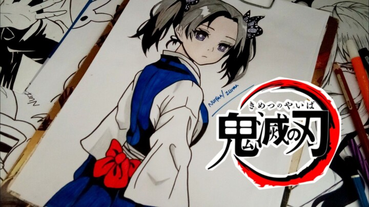 Aoi Kanzaki - Kimetsu no Yaiba (SPEED DRAWING)