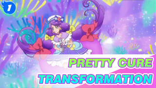 [Pretty Cure]Tropical-Rouge! 4 Girls' Transformation & Unique skills Compilation_1