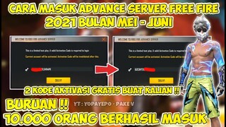 CARA MASUK ADVANCE SERVER FREE FIRE TERBARU 2021 + BAGI2 2 KODE AKTIVASI !!