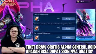 CARA DAPAT DARKEST TOKEN GRATIS BUAT DRAW SKIN ALPHA GENERAL VOID - BISA DAPAT GRATIS JIKA HOKI!