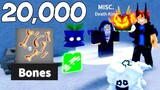 Spending 20,000 Bones to Get Mythical Fruits in Blox Fruits