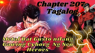 Chapter 207 One punch Man tagalog (spoilers webcomic)  Metal Bat gusto nilang gawing Cyborg