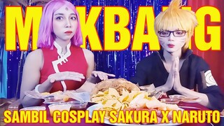 Part 2 - Cosplayer ! Mukbang Richeese Fire Chicken KUAT GAK YAH