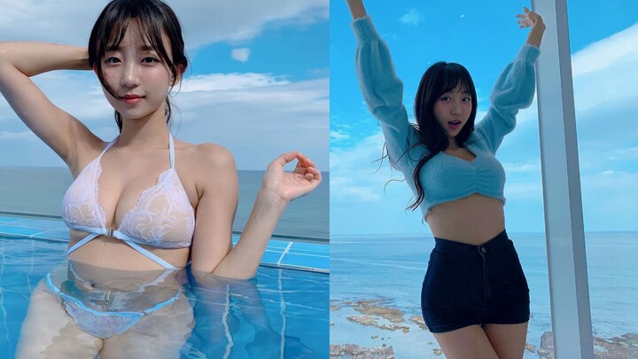 【Pyo Eunji】Mengapa kamu begitu penasaran dengan pakaian renang ini?