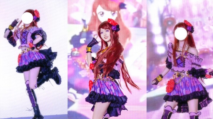 [DaDa] ชุดกุหลาบกล้วยไม้สีม่วงเป่าลมคอสเพลย์ แดนซ์มูฟออนตอนนี้