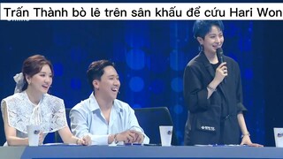 Trấn Thành bò lê trên sân khấu để cứu Hari Won #showbiz