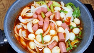 Cách làm Bánh Gạo Tokbokki  Bằng CƠM NGUỘI dẻo mềm dai , bánh gạo từ cơm nguội - Tú Lê Miền Tây