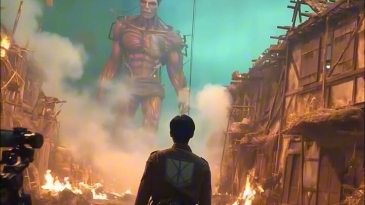 (Transfer) Adegan penembakan "Attack on Titan" (versi AI)