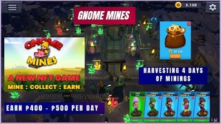 Gnome Mines 4 Days Harvest | Earn 400 Pesos Per Day  ( Tagalog )