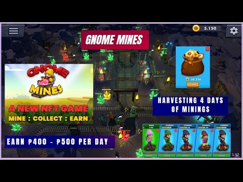Gnome Mines 4 Days Harvest | Earn 400 Pesos Per Day  ( Tagalog )