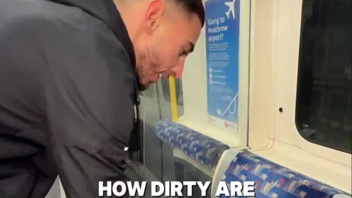 The guy wanted to know how dirty the seats on the London Underground were, so he took the equipment 