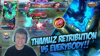 THAMUZ OFFLANE BUILD ATTACK + RETRIBUTION !!! KASIH TAU AAAA !!!