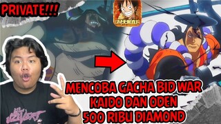 GACHA KADIO DAN DEN DI GAME ONE PIECE PRIVATE ICOMING 500 RIBU DIAMOND DAN 50 TIKET GACHA