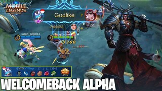ALPHA BUFF GAMEPLAY - AKHIRNYA MASA KEJAYAAN HERO LAMA BANGKIT KEMBALI DI SEASON 17! MOBILE LEGENDS
