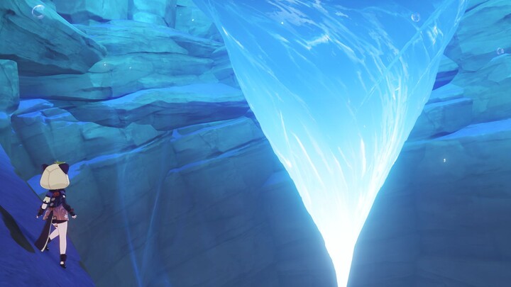 Never try to enter the abyss from underwater