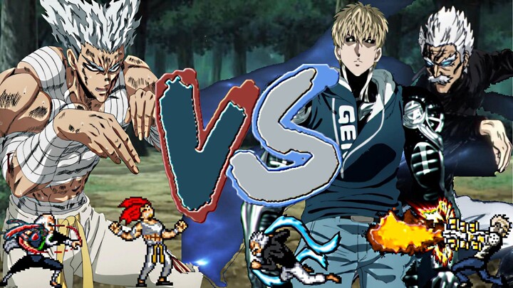 Garou vs Genos & Silver Fang (One Punch Man) - MUGEN
