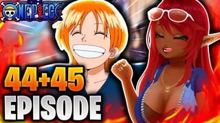 GOODBYE BELLEMERE AND NOJIKO!! | One Piece Episode 44-45 Reaction