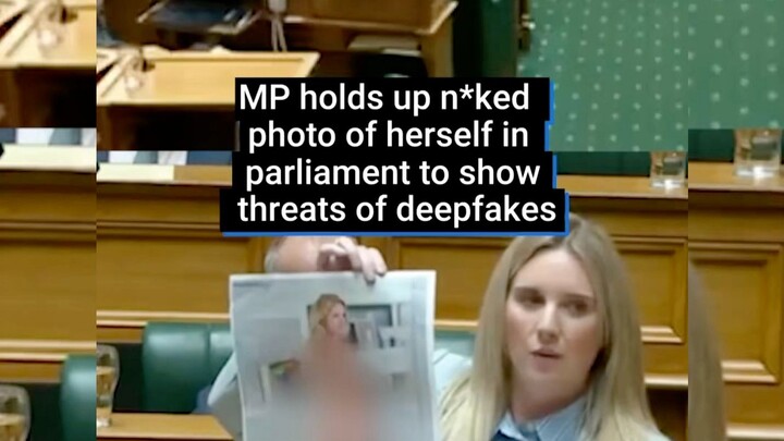 Brave Female MP Shows Deepfake Photos at Conference