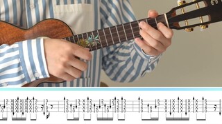 Naruto OP Super-membakar! 〈Blue Bird〉 Kepala Bagian Biologi Ukulele Fingerstyle Teaching