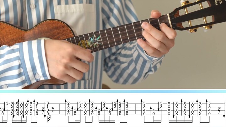 Super-burning Naruto OP! 〈Blue Bird〉 Biological Section Chief Ukulele Fingerstyle Teaching