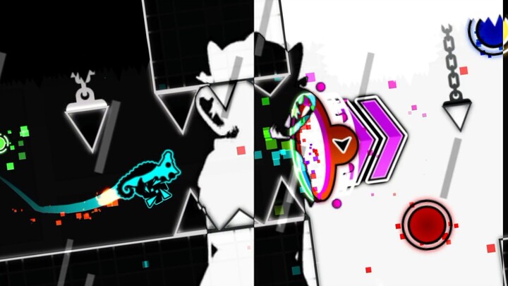 Thunderzonev2 x BadApple - Geometry Dash