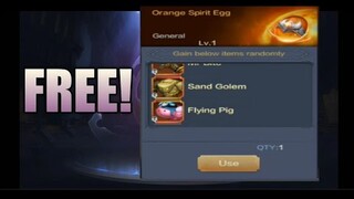 FREE ORANGE SPIRIT EGG 2021 MU ORIGIN 2