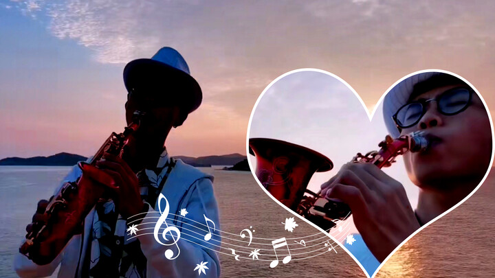 Chàng trai thể hiện bài hát "My heart will go on" bằng Saxophone 