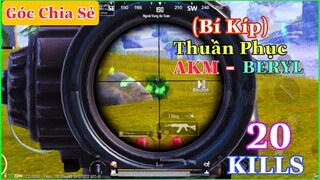 PUBG Mobile | Solo Squad - Độ Nhạy Cực Chuẩn - (Mẹo) Sấy AKM - BERYL Dính Như Keo 502 | NhâmHNTV