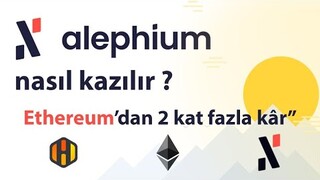HiveOS da Alephium madenciliği nasıl yapılır ? | How to mine Alepium on HiveOS