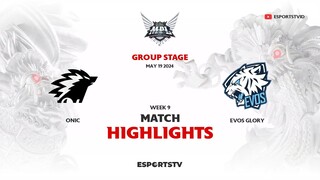 Onic vs EVOS Glory HIGHLIGHTS MPL ID S13 | EVOS VS ONIC ESPORTSTV